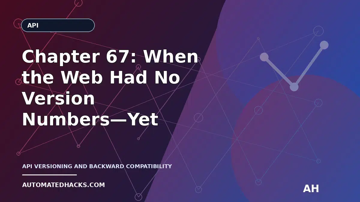Chapter 67: When the Web Had No Version Numbers—Yet (1990–1994) featured image by Automated Hacks