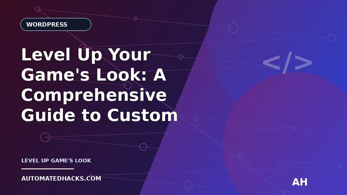 Level Up Your Game's Look: A Comprehensive Guide to Custom Theme Integration with Phaser.js featured image by Automated