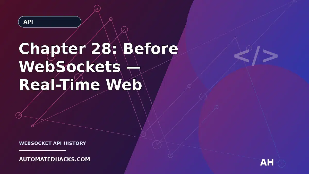 Chapter 28: Before WebSockets — Real-Time Web Communication Dreams in the Web’s First HTTP Interfaces (1990–1994)